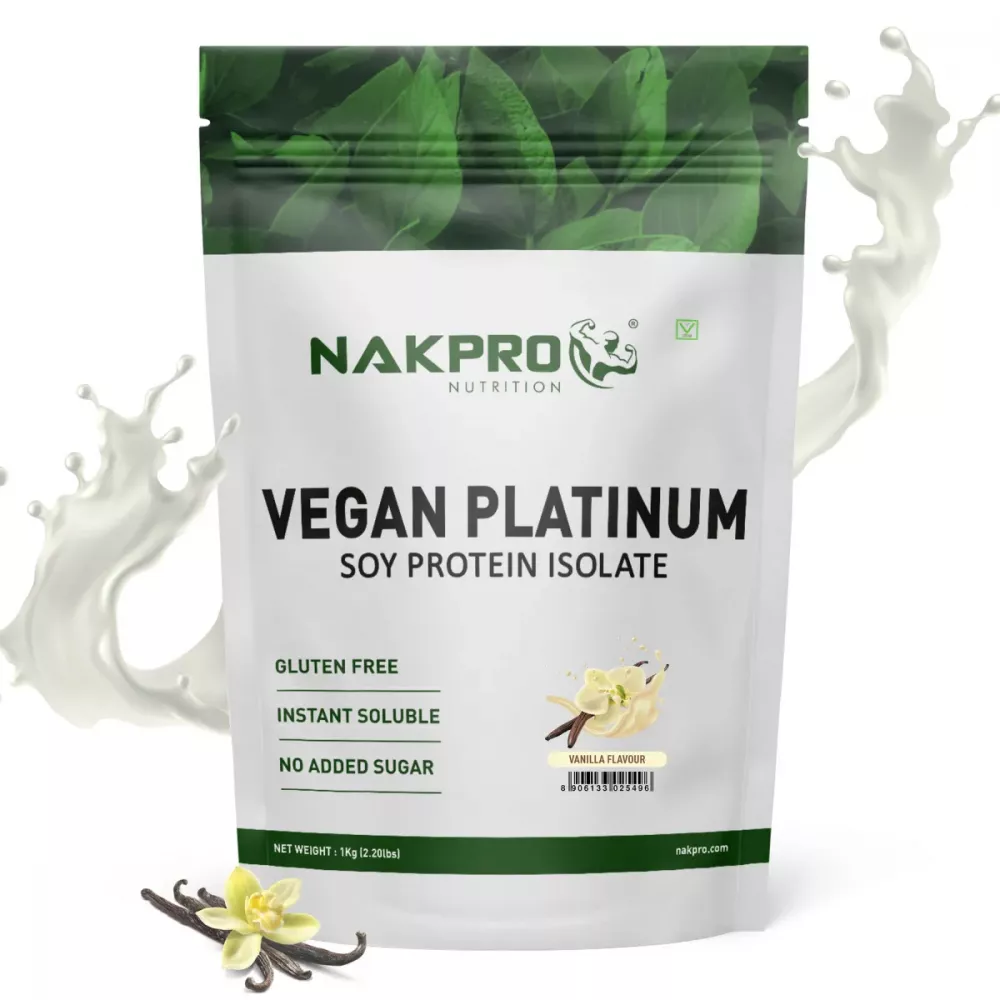 Nakpro Vegan Platinum Soy Protein Isolate Vanilla (1kg)