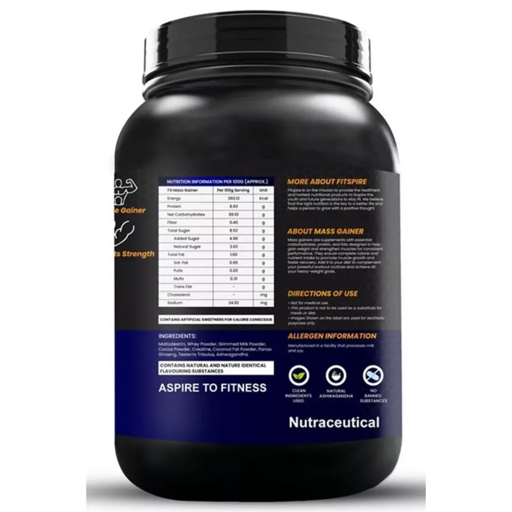 Fitspire Mass Gainer Double Chocolate (1.5kg)