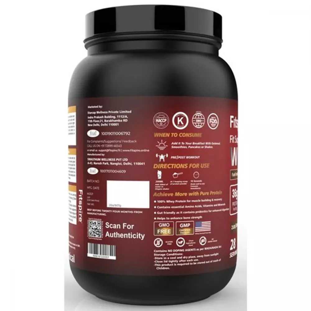 Fitspire Fit Super Pro Whey Protein With Shaker Double Chocolate (907g)
