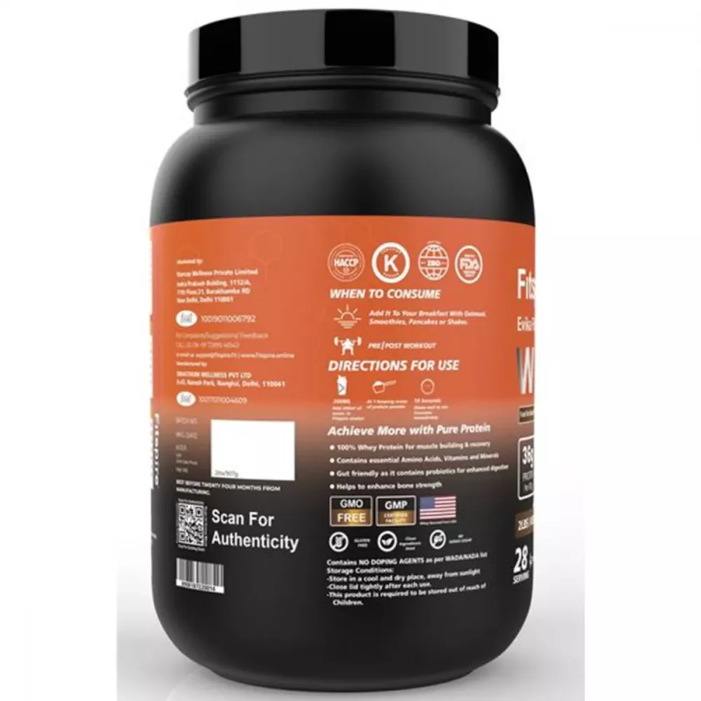 Fitspire Evika Fit Super Pro Plus Whey Protein With Shaker Kesar Pista (907g)