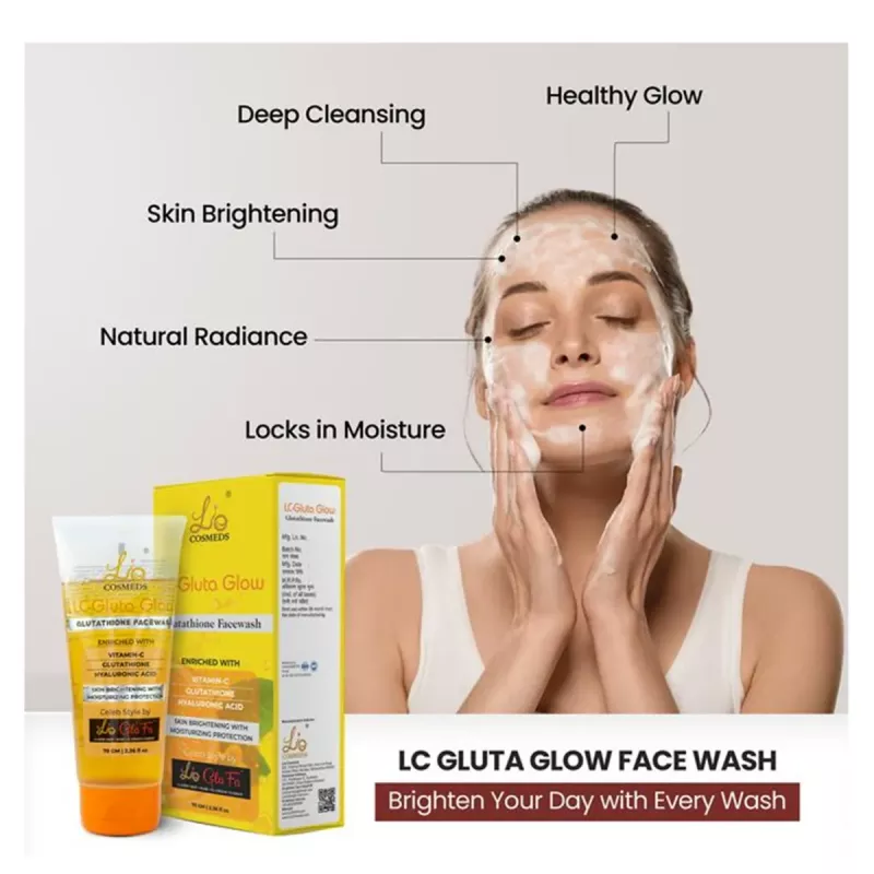 Buy Lio Cosmeds Lc Gluta Glow Glutathione Facewash + Lc Glitz Moist  Moisturizing Lotion + Lc Sun50 Sun Protection Lotion Online - 51% Off!
