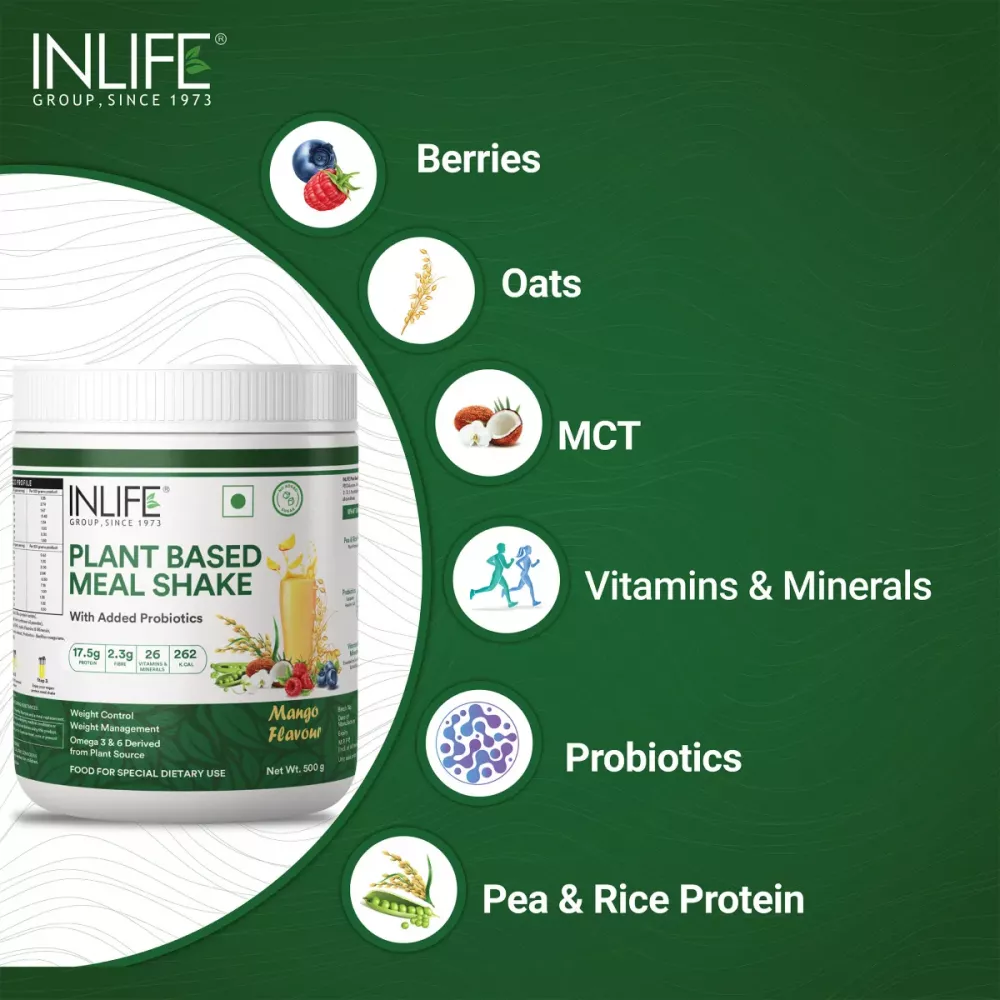 Inlife Plant Based Meal Shake Mango (500g)