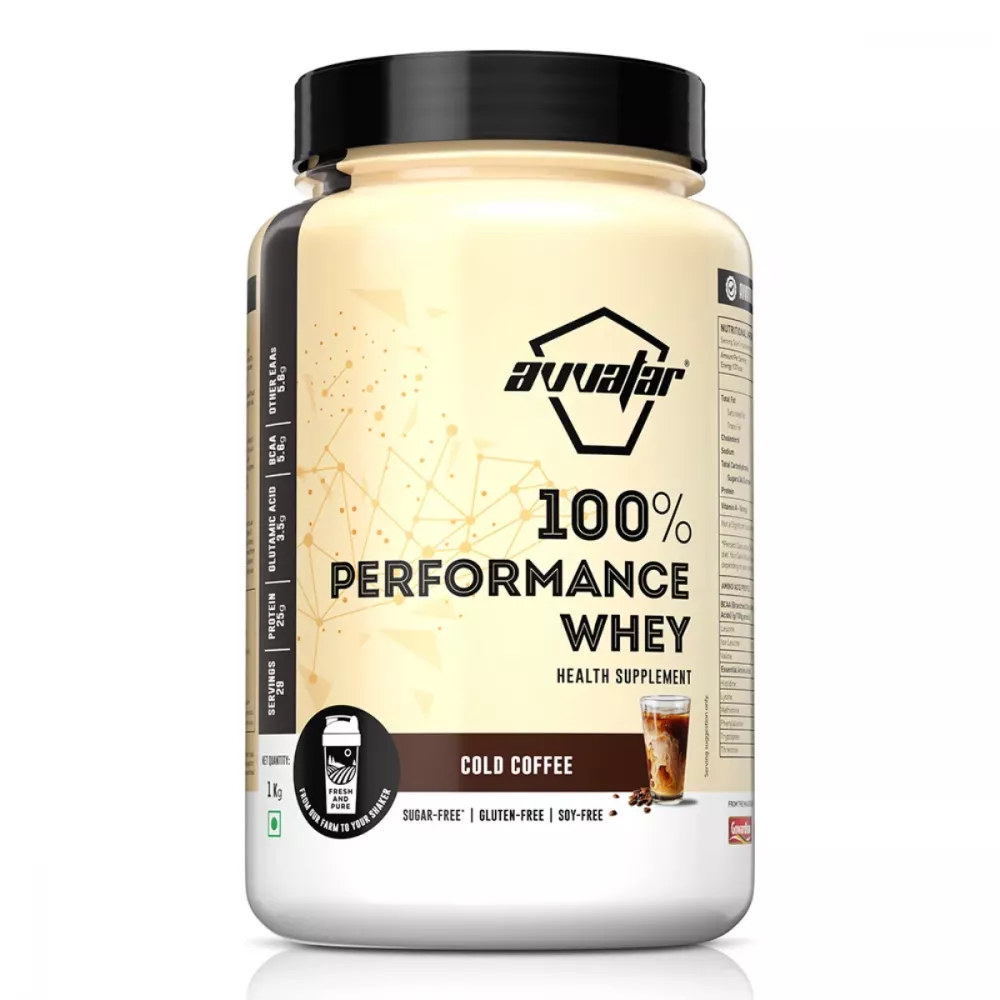Avvatar Performance Whey Protein Cold Coffee (1kg)