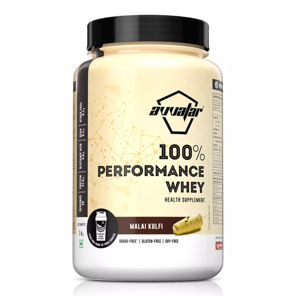 Avvatar Performance Whey Protein Malai Kulfi (1kg)