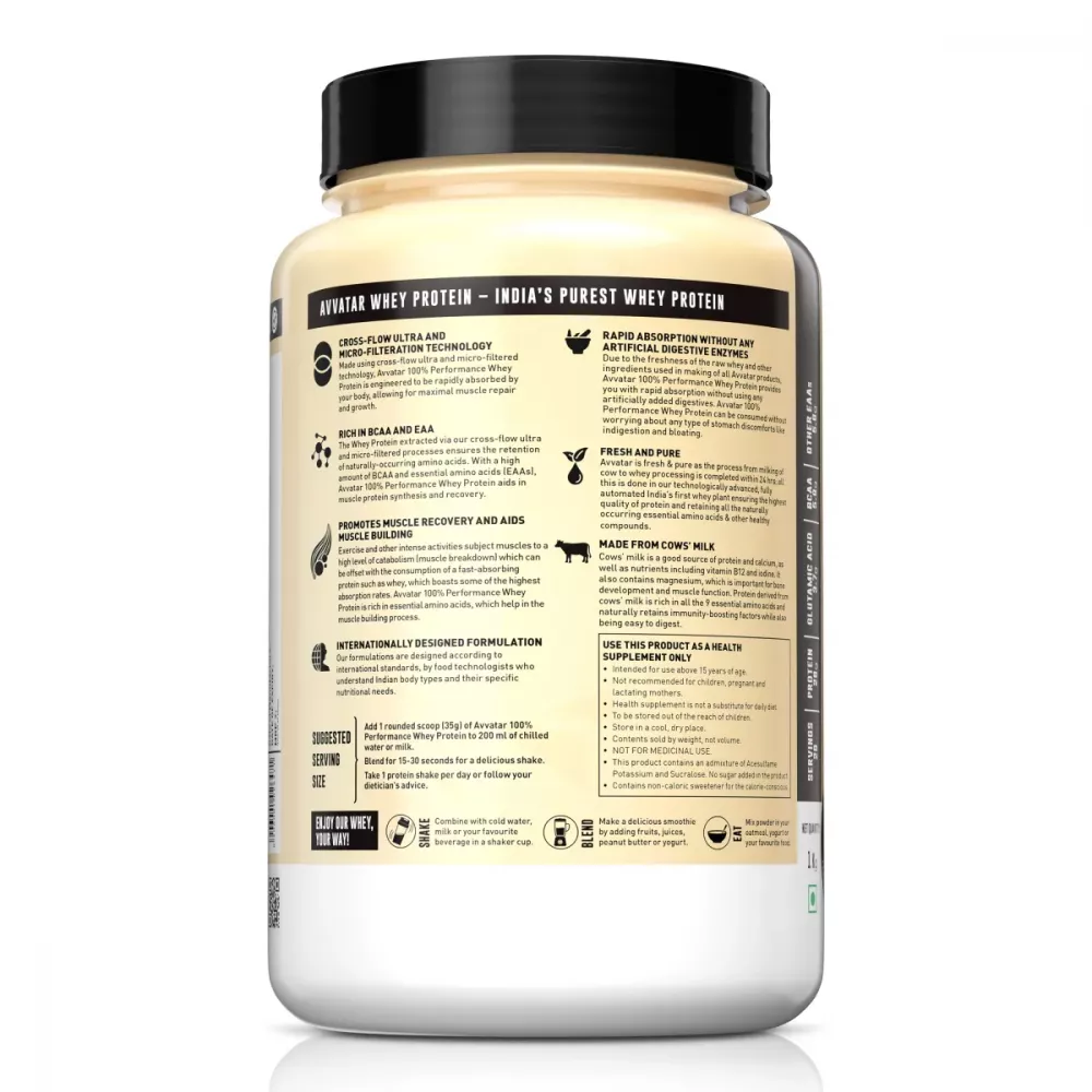 Avvatar Performance Whey Protein Caramel Cream (1kg)