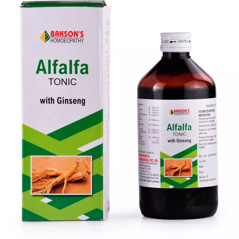 Buy Bakson Alfalfa Tonic With Ginseng Online 5 Off Healthmug Com