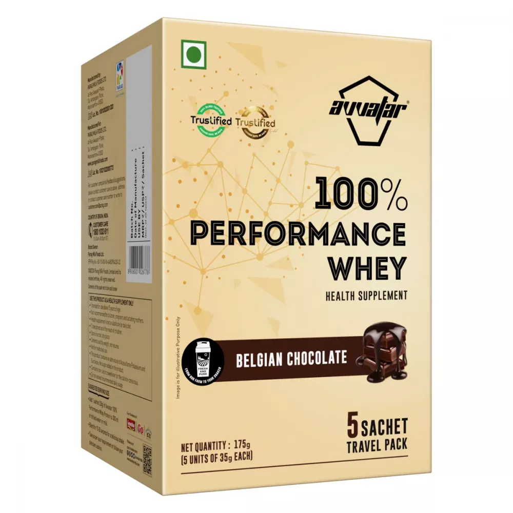Avvatar Performance Whey Protein (Each 35g) Belgian Chocolate (5Sachet)