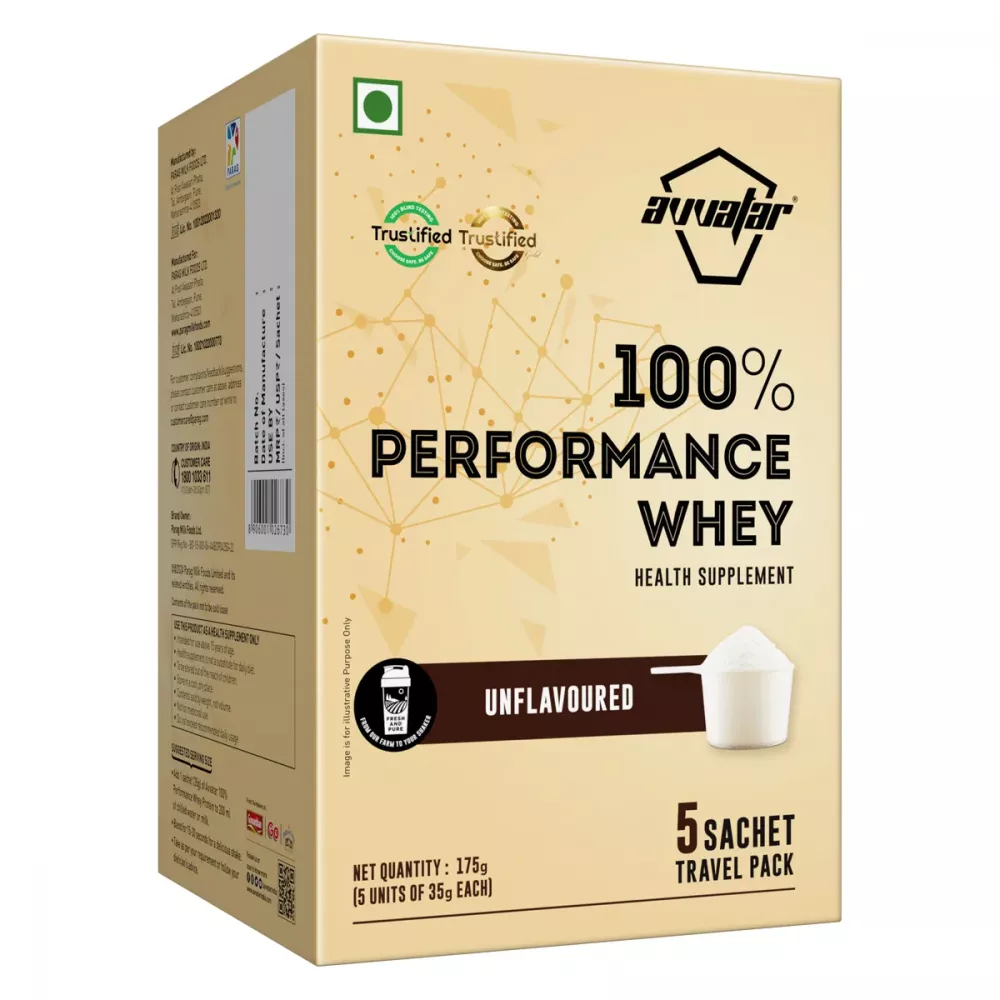 Avvatar Performance Whey Protein (Each 35g) Unflavored (5Sachet)