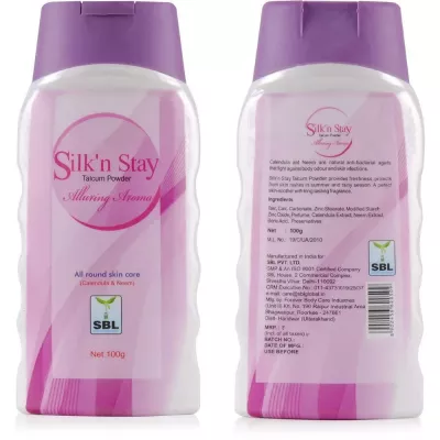 Buy SBL Silk N Stay Talcum Powder Online - 17% Off! 
