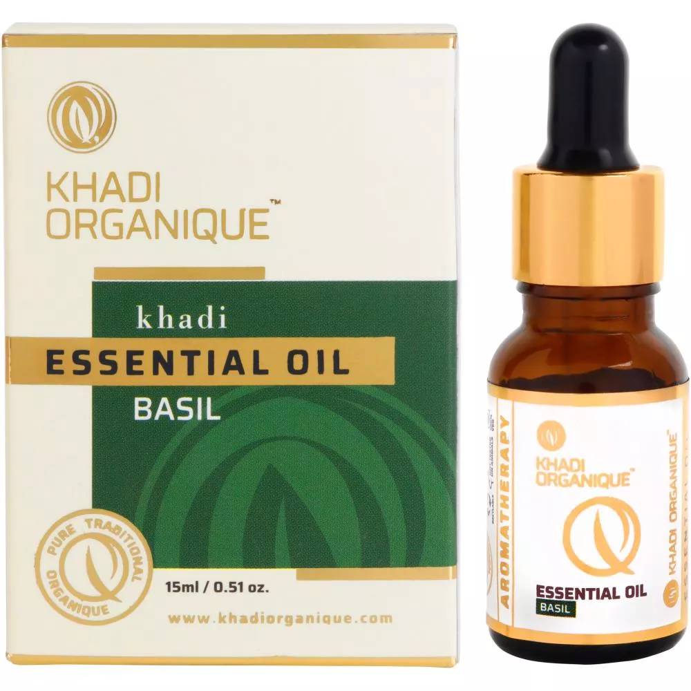 Buy Khadi Organique Basil Essential Oil Online 10 Off