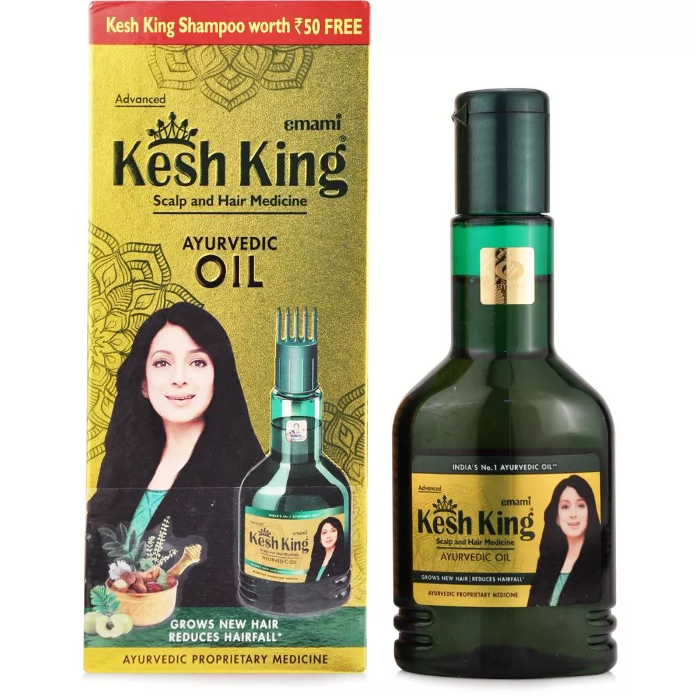 Buy Kesh King Ayurvedic Scalp and Hair Oil 300ml  Anti Hairfall Shampoo  340ml Combo  ShopHealthyin