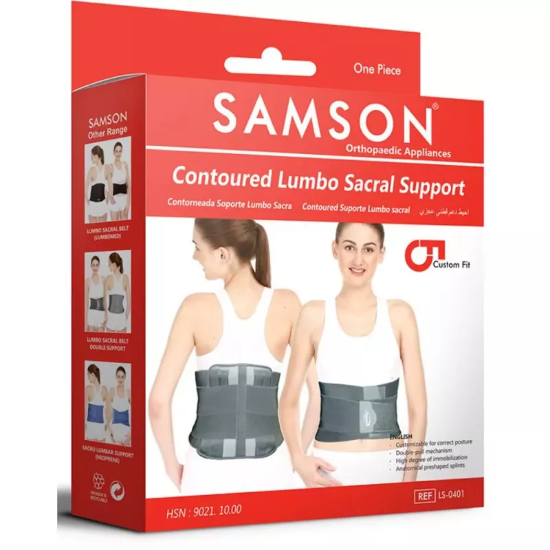 Aaram Lumbo Sacral Belt, Rubberized Elastic, Strong Velcro for