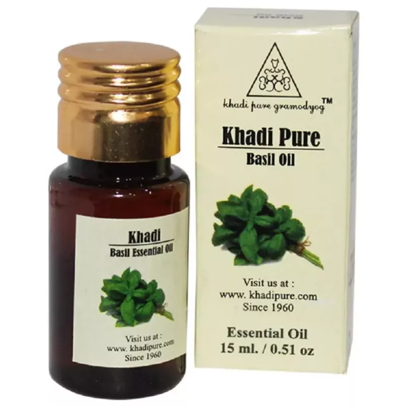 Buy Khadi Pure Basil Essential Oil Online 10 Off Healthmug