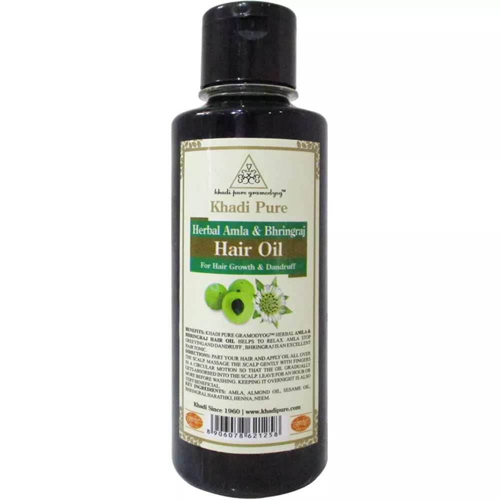 Buy Khadi Pure Amla & Bhringraj Hair Oil Online - 10% Off! 