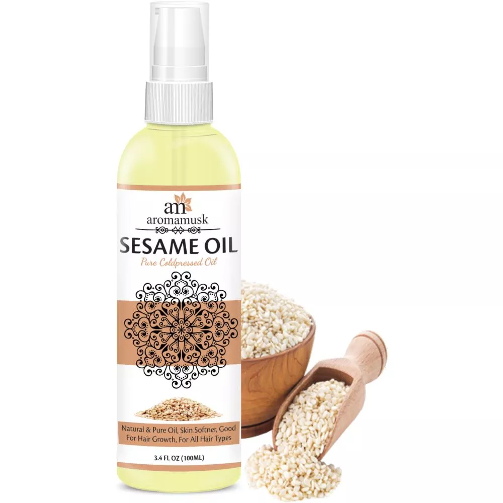 Buy AromaMusk USDA Organic 100 Pure Cold Pressed Extra Virgin Sesame