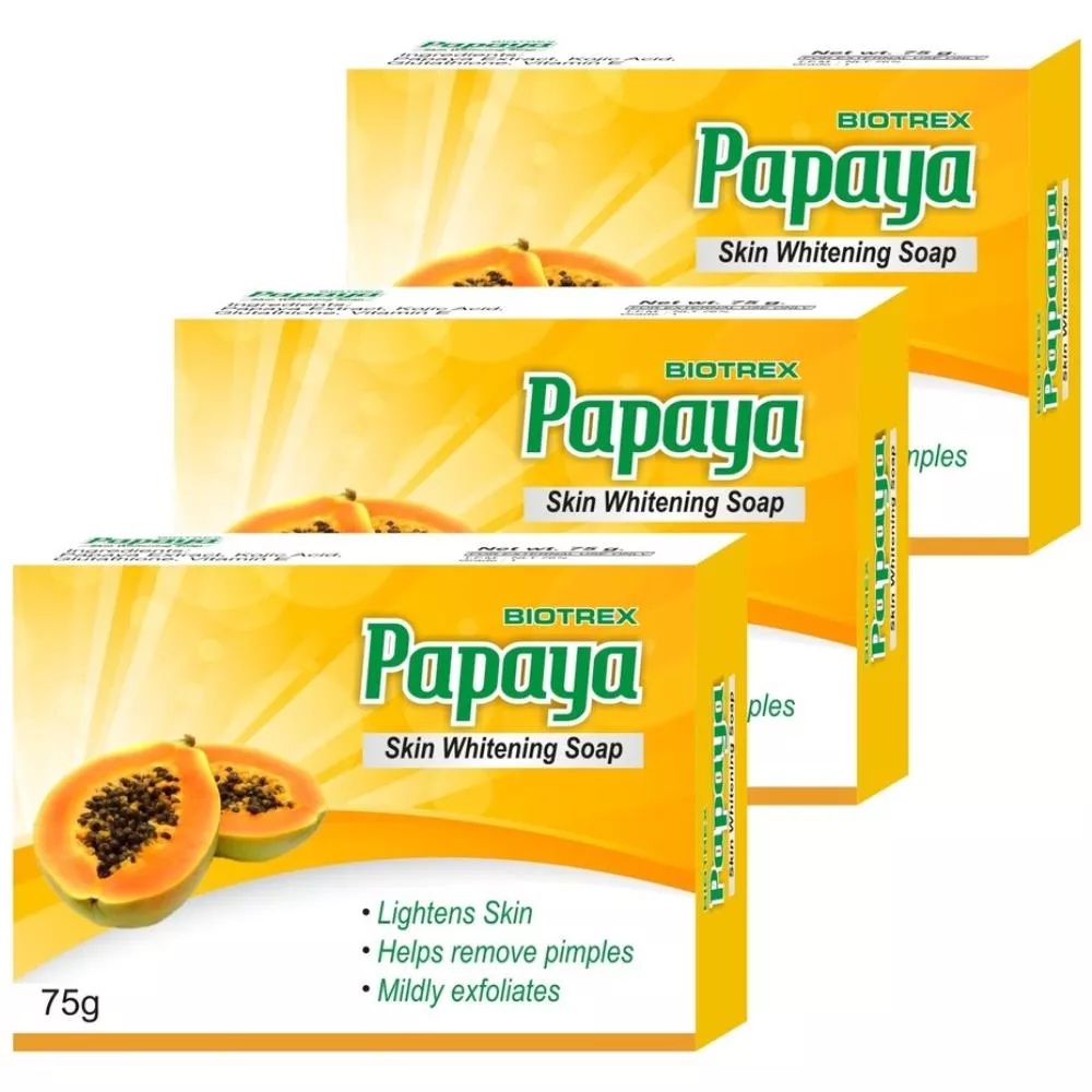 Buy Biotrex Papaya Skin Whitening Soap Online 24 Off Healthmug