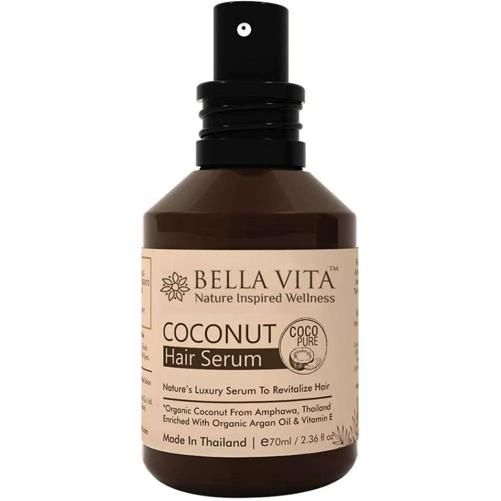 Buy Bella Vita Organic Coconut Hair Serum For Frizzy Hair With Argan &  Vitamin E Online - 10% Off! 