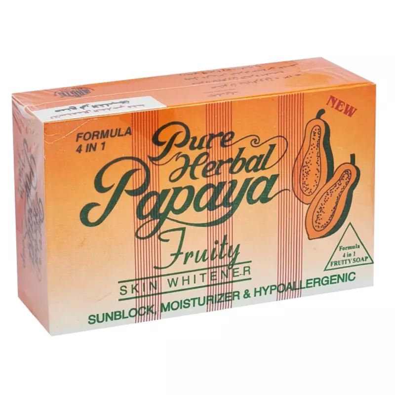 Pure Herbal Papaya Fruity Skin Whitening Soap 135g