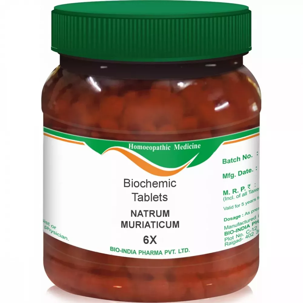 Buy Bio India Natrum Muriaticum Biochemic Tablets Online ...