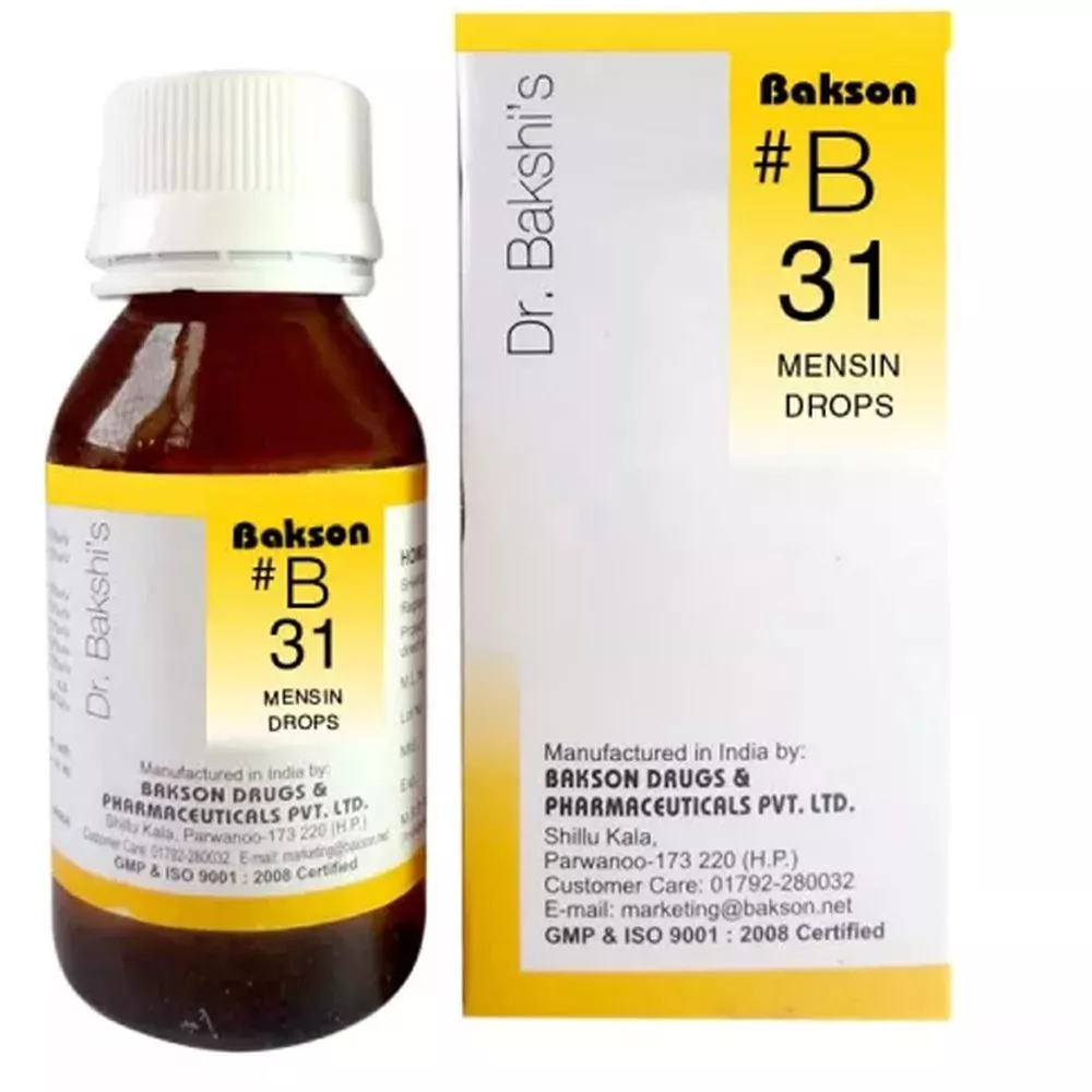 Buy Bakson B31 Mensin Drops Online - 10% Off! | Healthmug.com