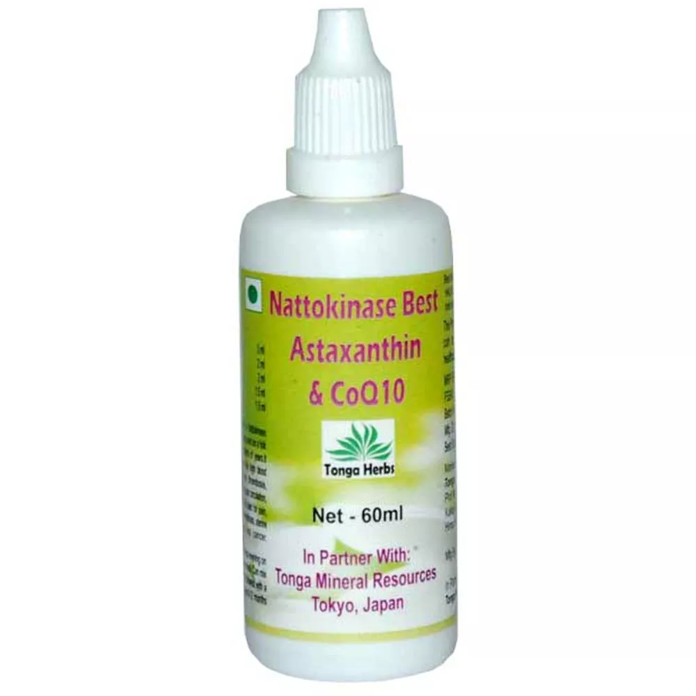 Buy Tonga Herbs Nattokinase Best Astaxanthin & COQ10 Drops Medicines