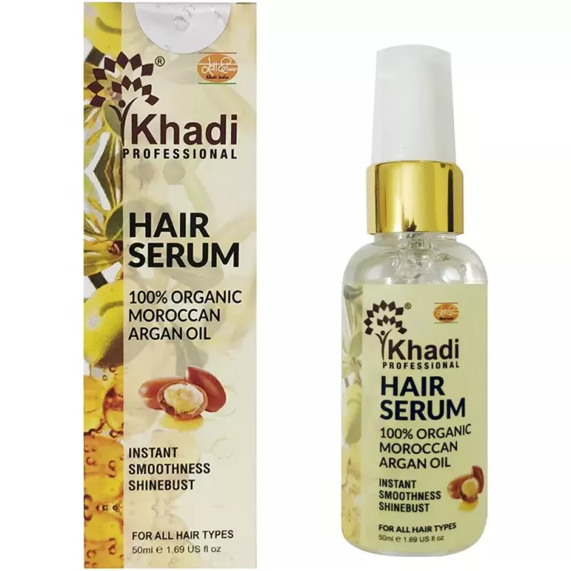Khadi Organique Khadi Hair Serum with Organic Almond Oil: Buy pump bottle  of 50 ml Serum at best price in India | 1mg