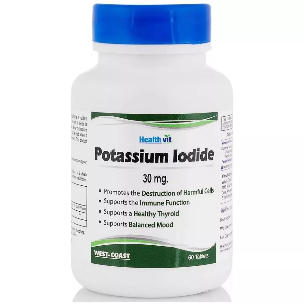 Buy Healthvit Potassium Iodide 30Mg Tablets Online 35 Off