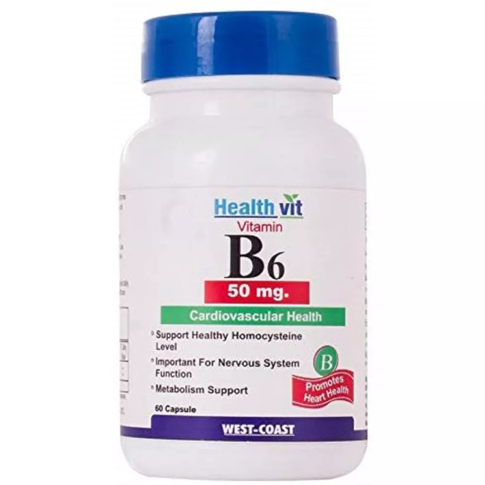 Healthvit Vitamin B6 50Mg Capsules (60caps) Buy on Healthmug