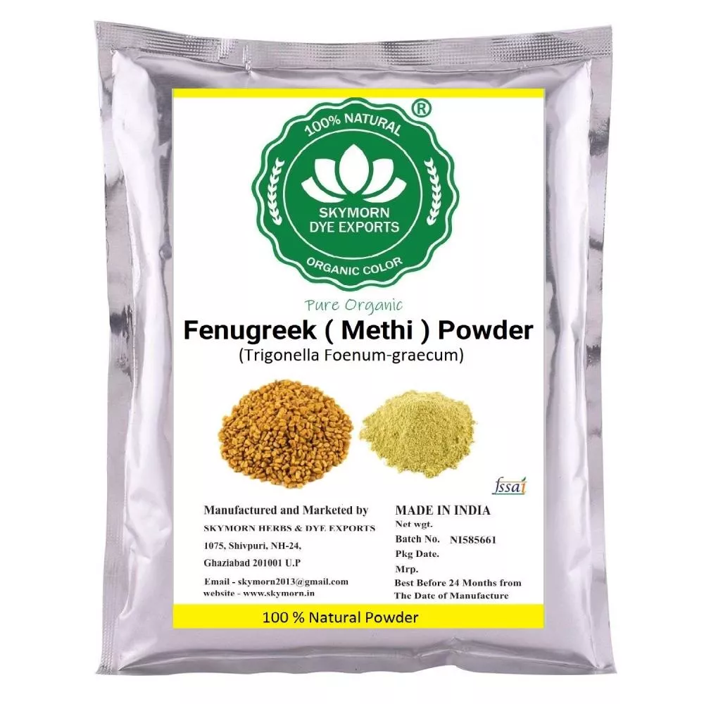 Skymorn Natural Pure Organic Fenugreek Powder Methi Powder 400g