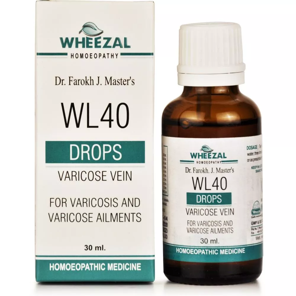 Buy Wheezal Wl 40 Varicose Veins Drops Online 11 Off Healthmug Com