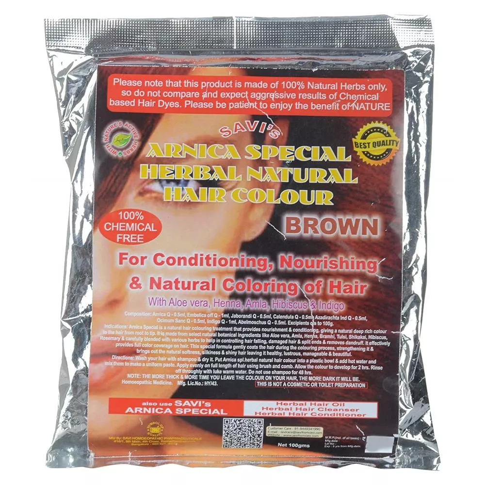 Buy BHP Arnica Special Herbal Natural Hair Colour (Brown) Online - 10% Off!  