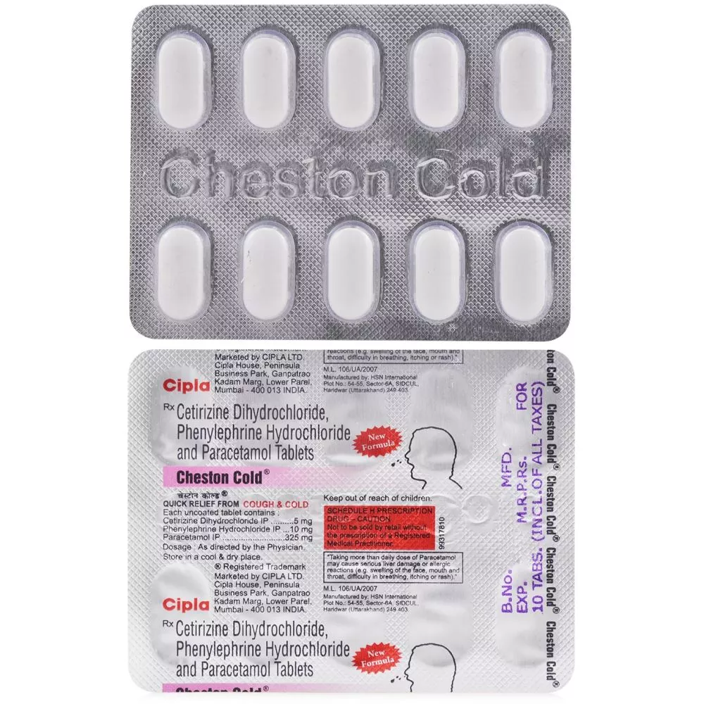 Cheston Cold Tablet (10tab) | Buy on Healthmug