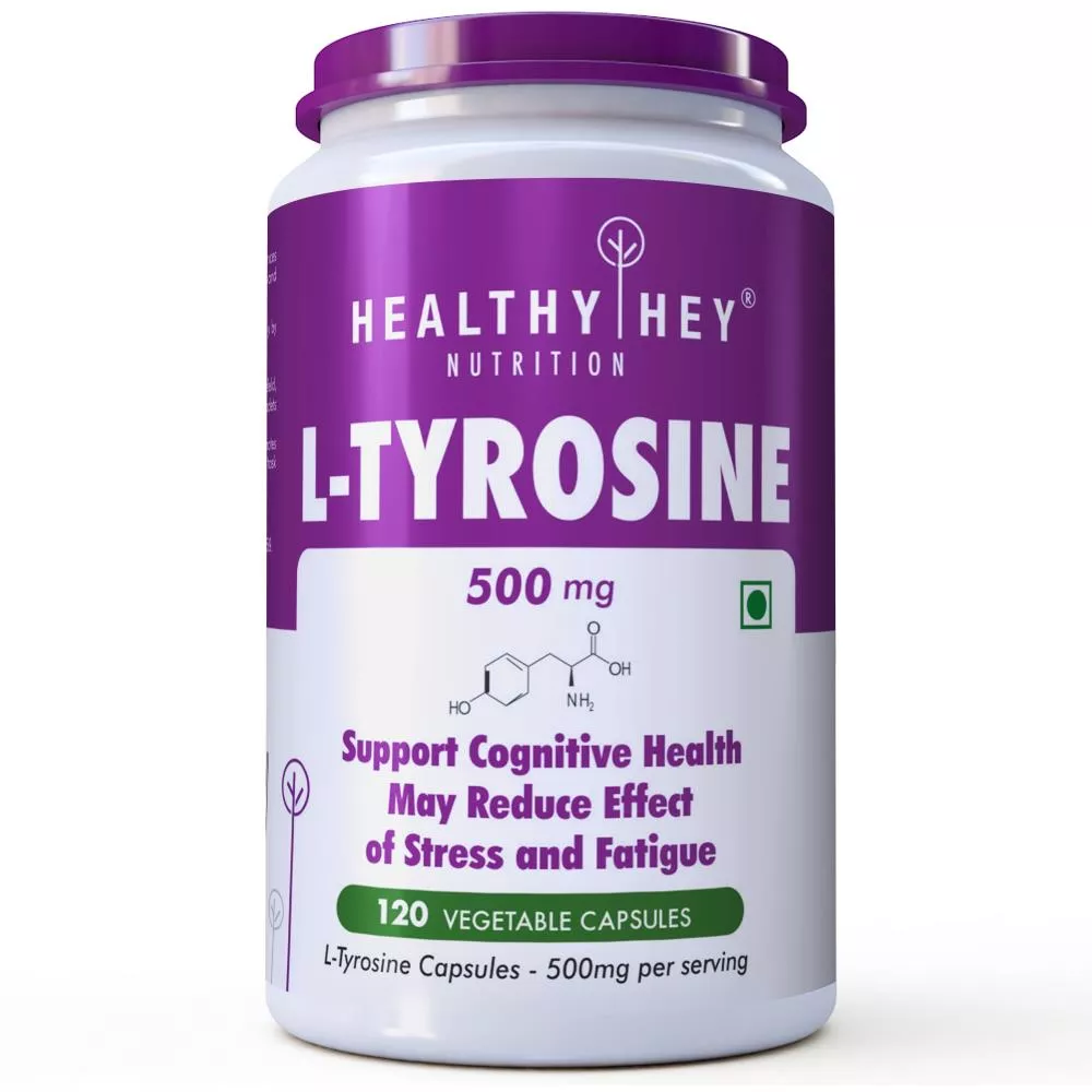 HealthyHey Nutrition LTyrosine 500Mg Capsules (120caps) Buy on Healthmug