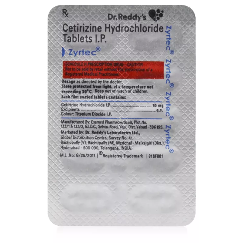 Zyrtec Tablet Price