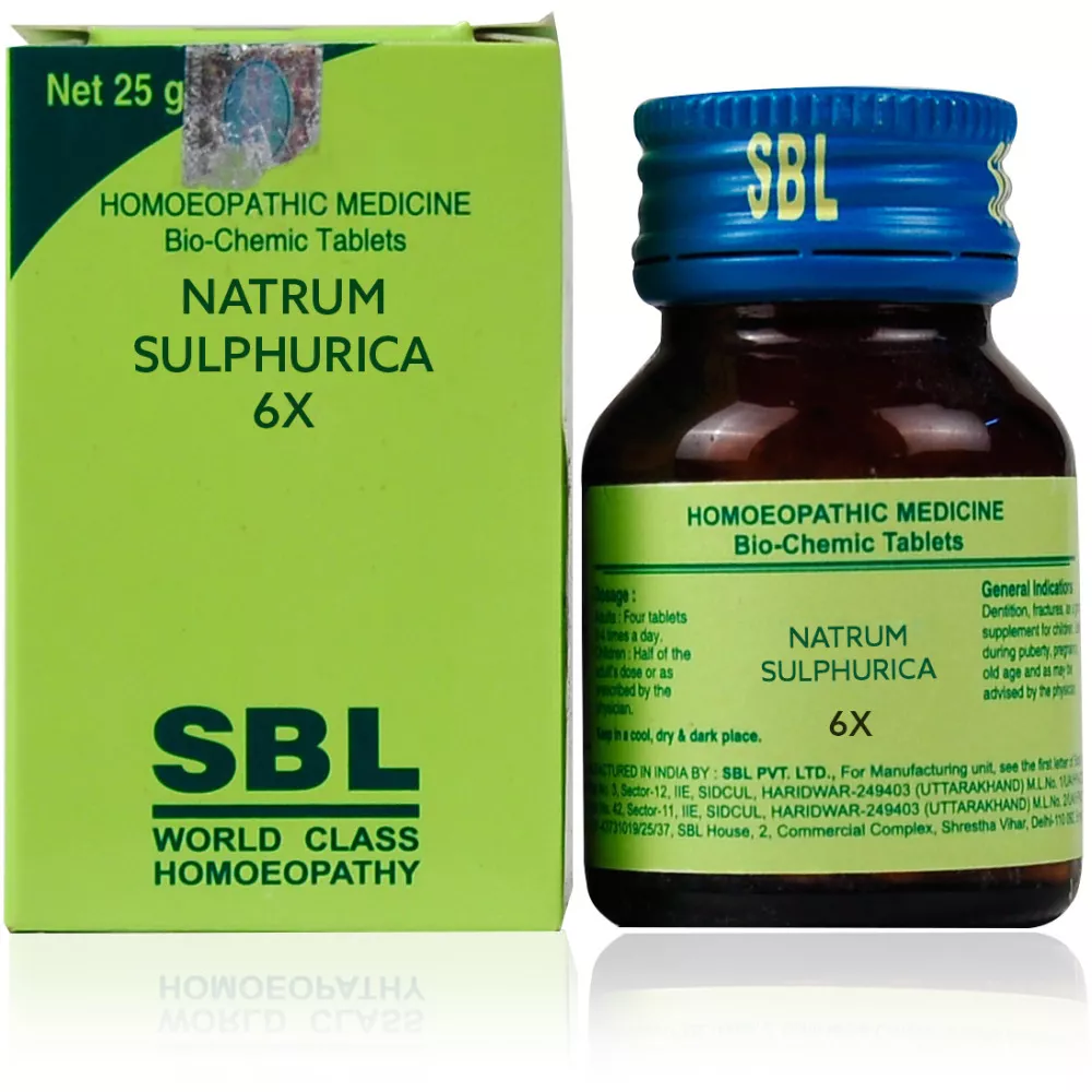 Buy SBL Natrum Sulphuricum Biochemic Tablets Online - 18% Off ...