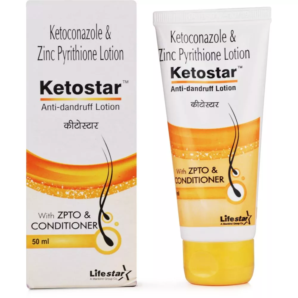 Ketostar Anti Dandruff Lotion (2w/v/1w/v) (50ml) Buy on Healthmug