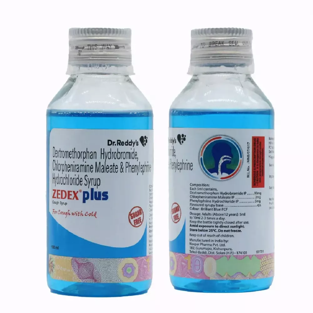 Zedex Plus Cough Syrup (60ml) Buy on Healthmug