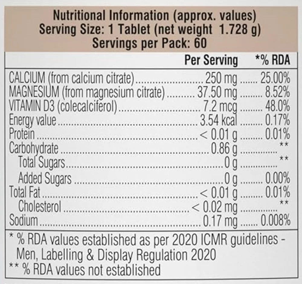 Swisse Ultiboost Magnesium, Calcium+D3 Tablets (60tab)