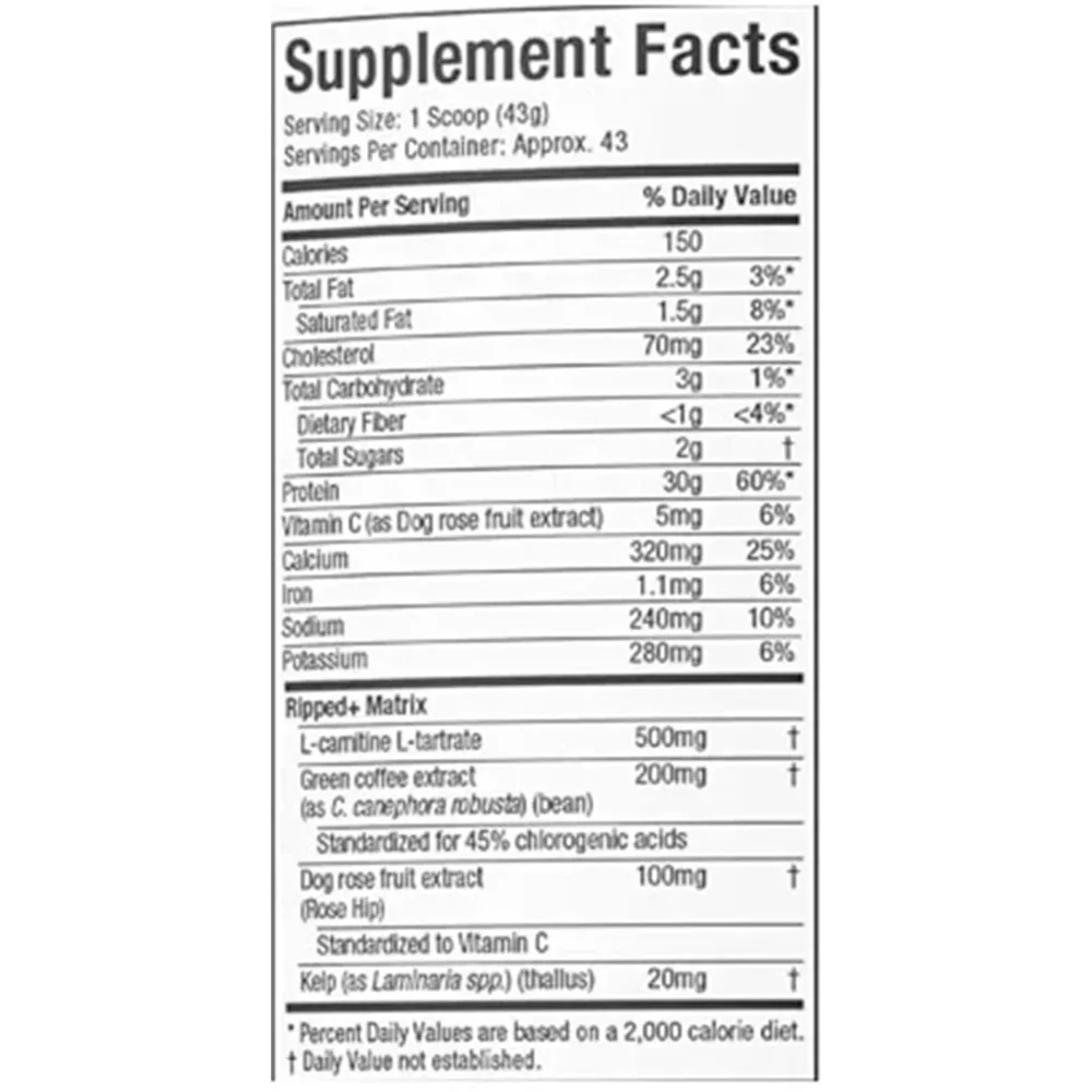 Muscletech Nitrotech Ripped Chocolate Fudge Brownie (4lb)