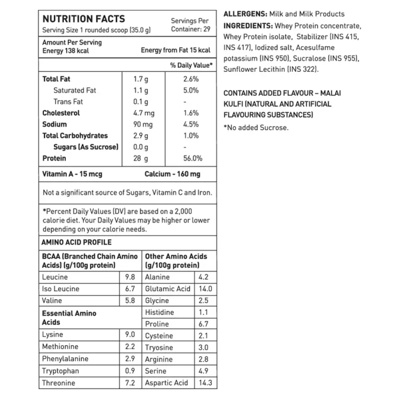 product specification