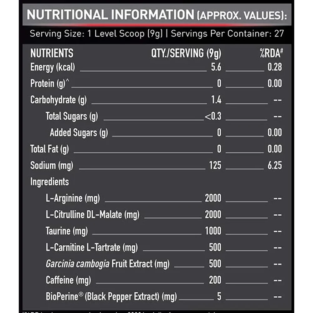 product specification