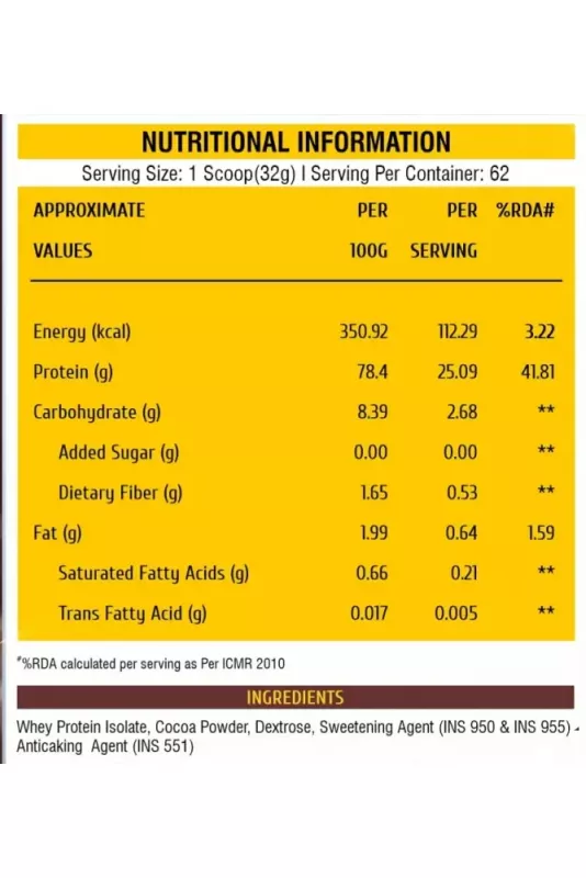 product specification