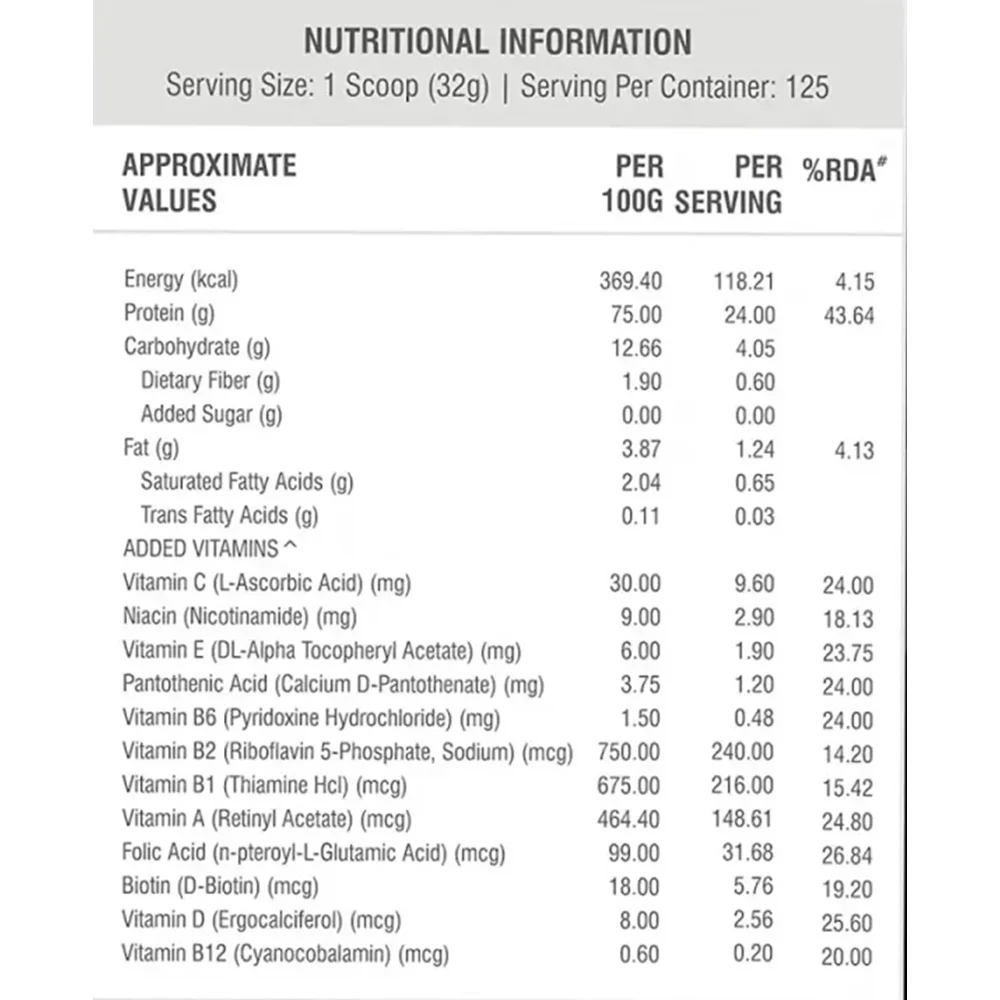 product specification