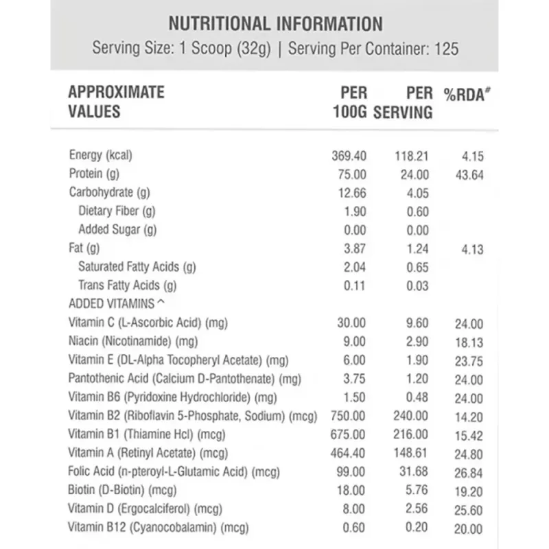 product specification