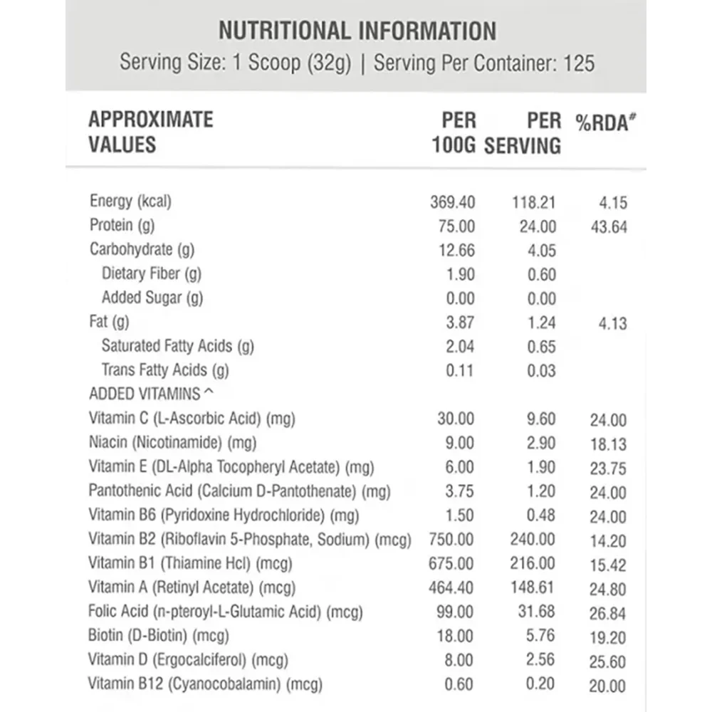 product specification
