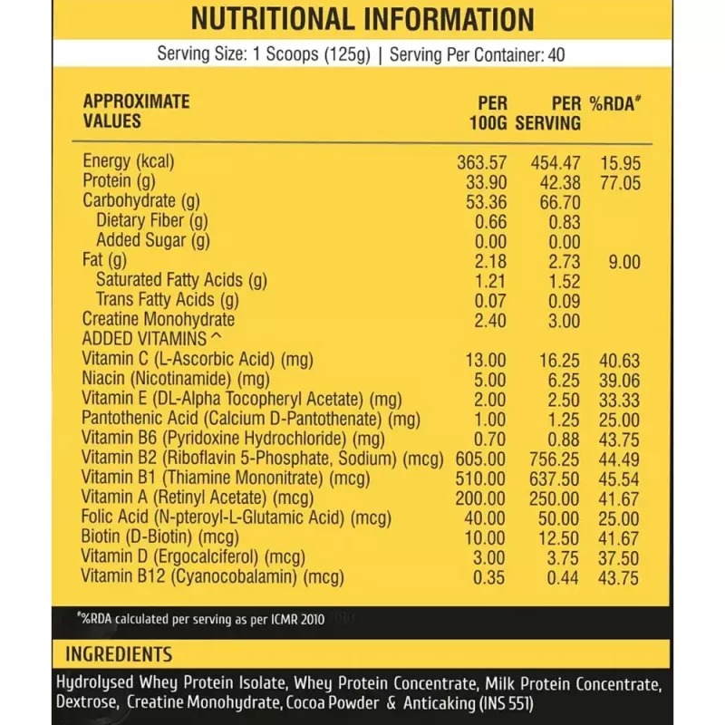 product specification