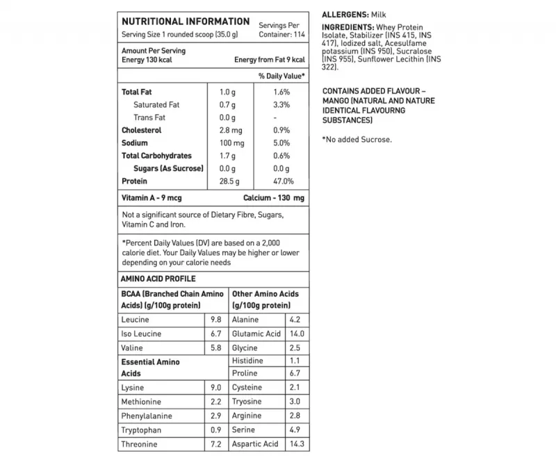 product specification