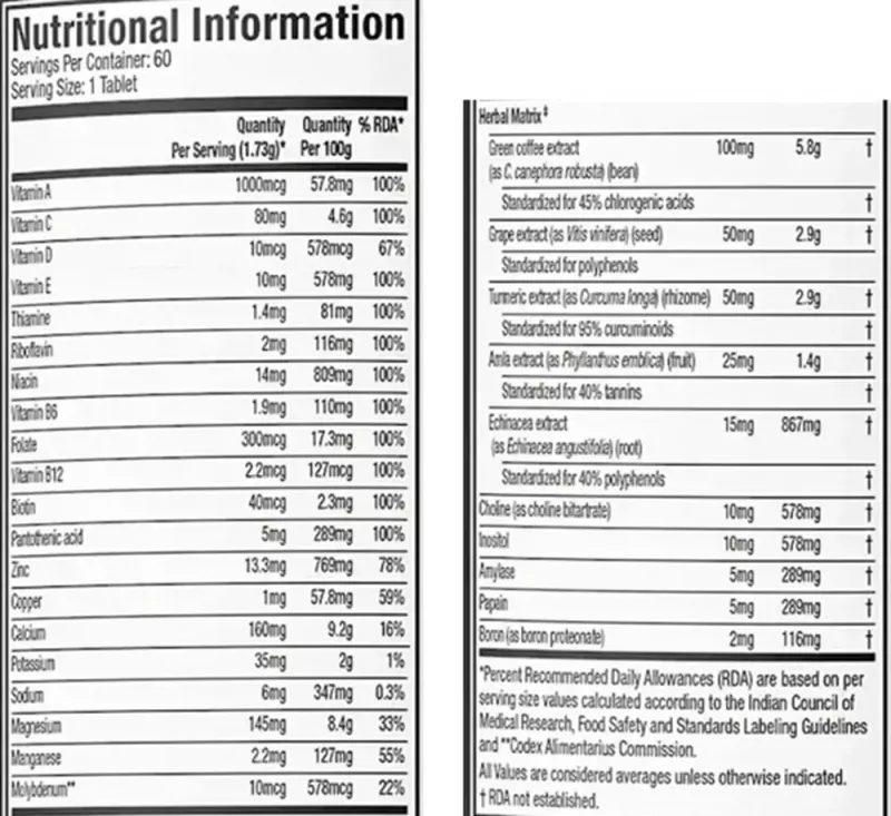 product specification