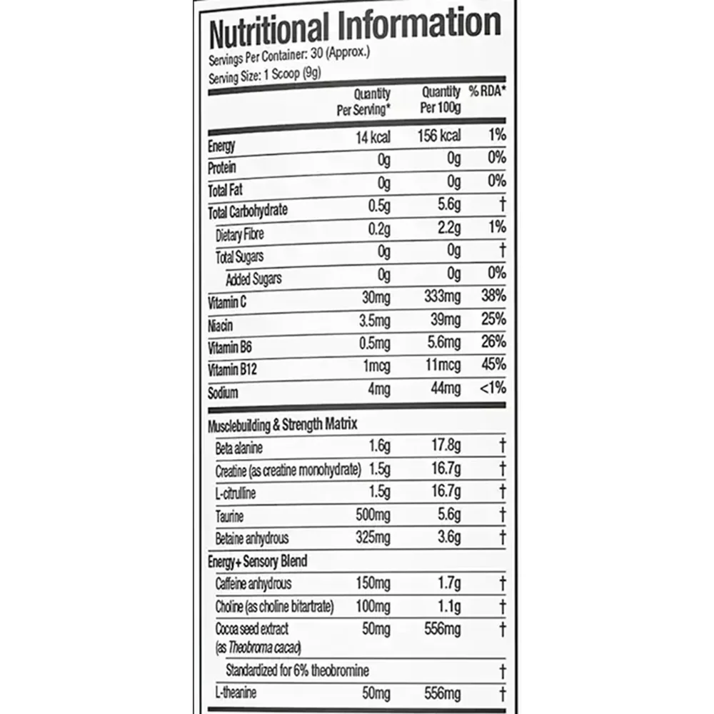 product specification