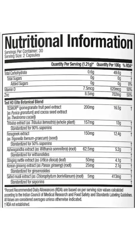 product specification